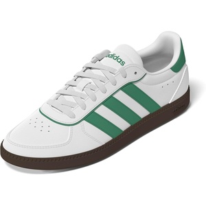 adidas Women’s Breaknet Sleek Sneakers(White/Semi Court Green/Gum)