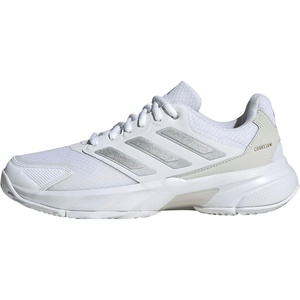 adidas Womens Courtjam Control 3 Tennis Sneakers Shoes – White(White/Silver Metallic/Grey)