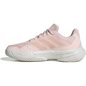 adidas Womens Courtjam Control 3 Tennis Sneakers Shoes – White(Wonder Quartz/Crystal White)