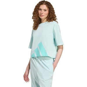 adidas Women’s Essentials Big Logo Boyfriend T-Shirt(Halo Mint/Flash Aqua)