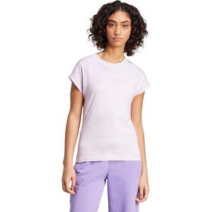 adidas Women’s Essentials Linear Cotton T-Shirt(Ice Lavender/Bliss Lilac)