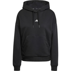 adidas Women’s Essentials Small Logo Feel Cozy Hoodie(Black/White)