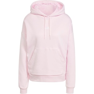 adidas Women’s Essentials Small Logo Feel Cozy Hoodie(Clear Pink/White)