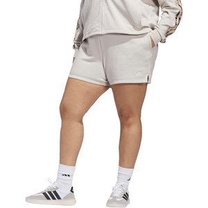 adidas Women’s Essentials Small Logo Feelcozy Shorts(Wonder Alumina)