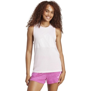 adidas Womens Essentials Winners Tank Top(Clear Pink/White)