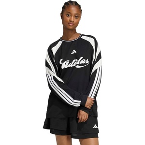 adidas Women’s House of Tiro Long Sleeve Jersey(Black/Off White)