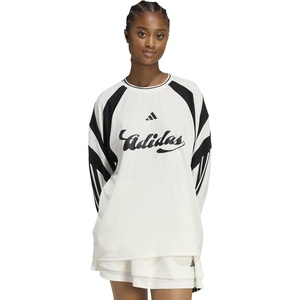 adidas Women’s House of Tiro Long Sleeve Jersey(Off White/Black)