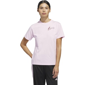 adidas Women’s Mind Bodysuit and Spirit(s) Graphic T-Shirt(Clear Pink)