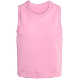 adidas Womens Soft Lux Crew Neck Tank Casual – Off White(St Tropic Bloom)