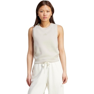 adidas Womens Soft Lux Crew Neck Tank Casual – Off White(Wonder Alumina)