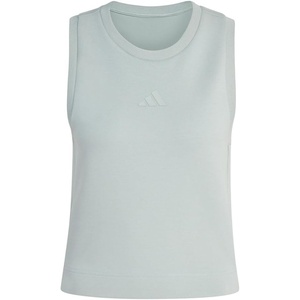 adidas Womens Soft Lux Crew Neck Tank Casual – Off White(Wonder Sage)