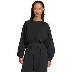 adidas Women’s Soft Lux Loose Sweatshirt(Black)