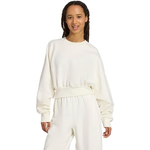 adidas Women’s Soft Lux Loose Sweatshirt(Off-white)
