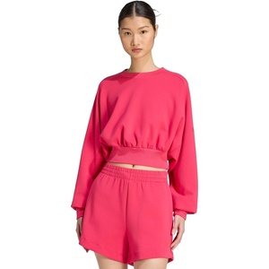 adidas Women’s Soft Lux Loose Sweatshirt(Power Pink)