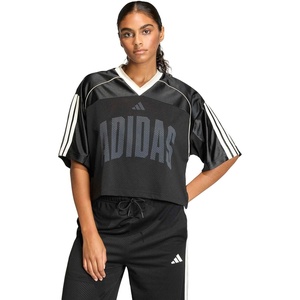 adidas Women’s Stadium Mesh T-Shirt(Black/Off White)