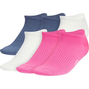 adidas Women’s Superlite No Show Socks (6 Pairs) Lightweight & Breathable(Classic/Preloved Ink Blue/Off White/Pulse Magenta Pink)