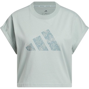 adidas Women’s Western Florals Big Logo Graphic T-Shirt(Wonder Sage)