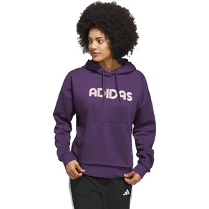 adidas Women’s Wordmark Graphic Hoodie(Aurora Plum)