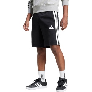 adidas mens Essentials 3-stripes Single Jersey 10-inch Shorts(Black/White)