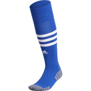 adidas unisex 3-stripe Hoop Soccer Socks (1-pair) With Arch Compression for a Secure Fit(Royal Blue/White)