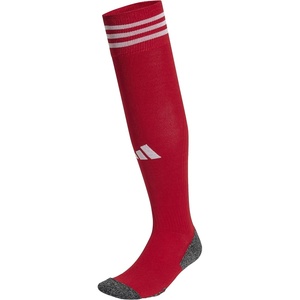 adidas unisex 3-stripe Hoop Soccer Socks (1-pair) With Arch Compression for a Secure Fit(Team Power Red 2/White)