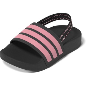 adidas unisex-baby Adilette Estrap(Black/Bliss Pink/Black)
