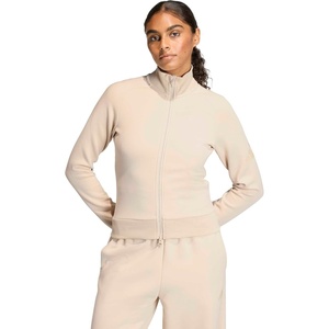 adidas womens All Szn Soft Lux Slim Track Top(Crystal Linen)