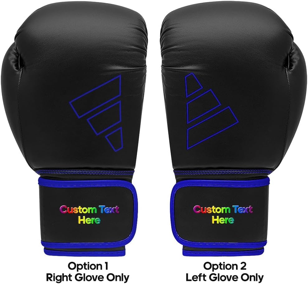 image:imageAdidas Custom Boxing Gloves Hybrid 80 for Boxing Kickboxing MMA Bag Training amp Fitness Custom Boxing Gloves for Gifts SouvenirsBlack Blue