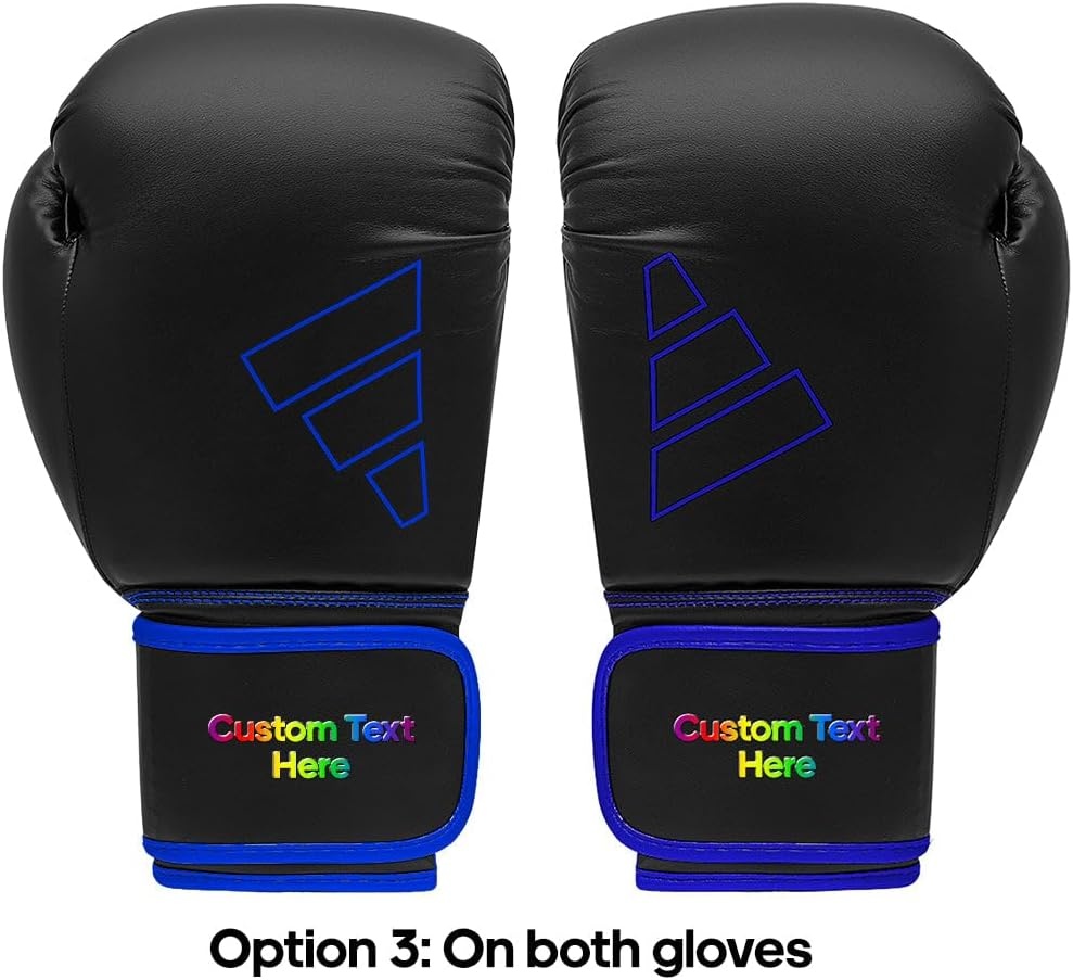 image:imageAdidas Custom Boxing Gloves Hybrid 80 for Boxing Kickboxing MMA Bag Training amp Fitness Custom Boxing Gloves for Gifts SouvenirsBlack Blue