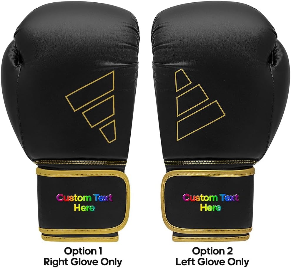 image:imageAdidas Custom Boxing Gloves Hybrid 80 for Boxing Kickboxing MMA Bag Training amp Fitness Custom Boxing Gloves for Gifts SouvenirsBlack Gold