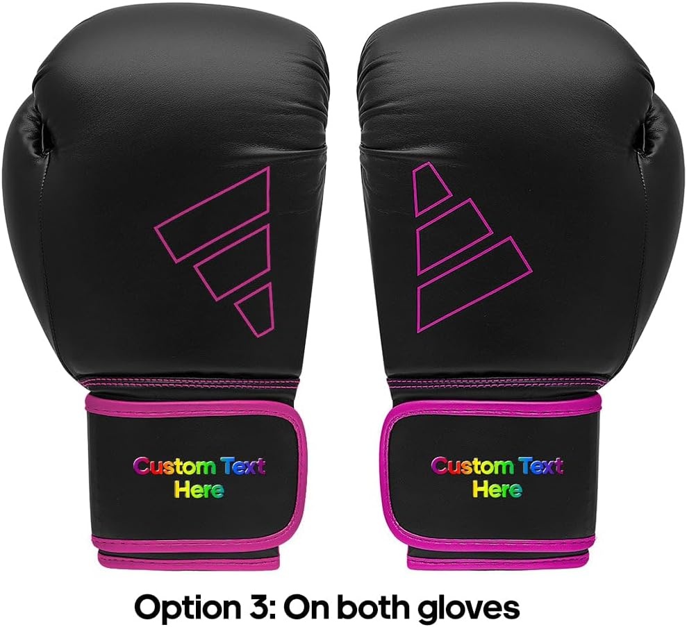 image:imageAdidas Custom Boxing Gloves Hybrid 80 for Boxing Kickboxing MMA Bag Training amp Fitness Custom Boxing Gloves for Gifts SouvenirsBlack Pink