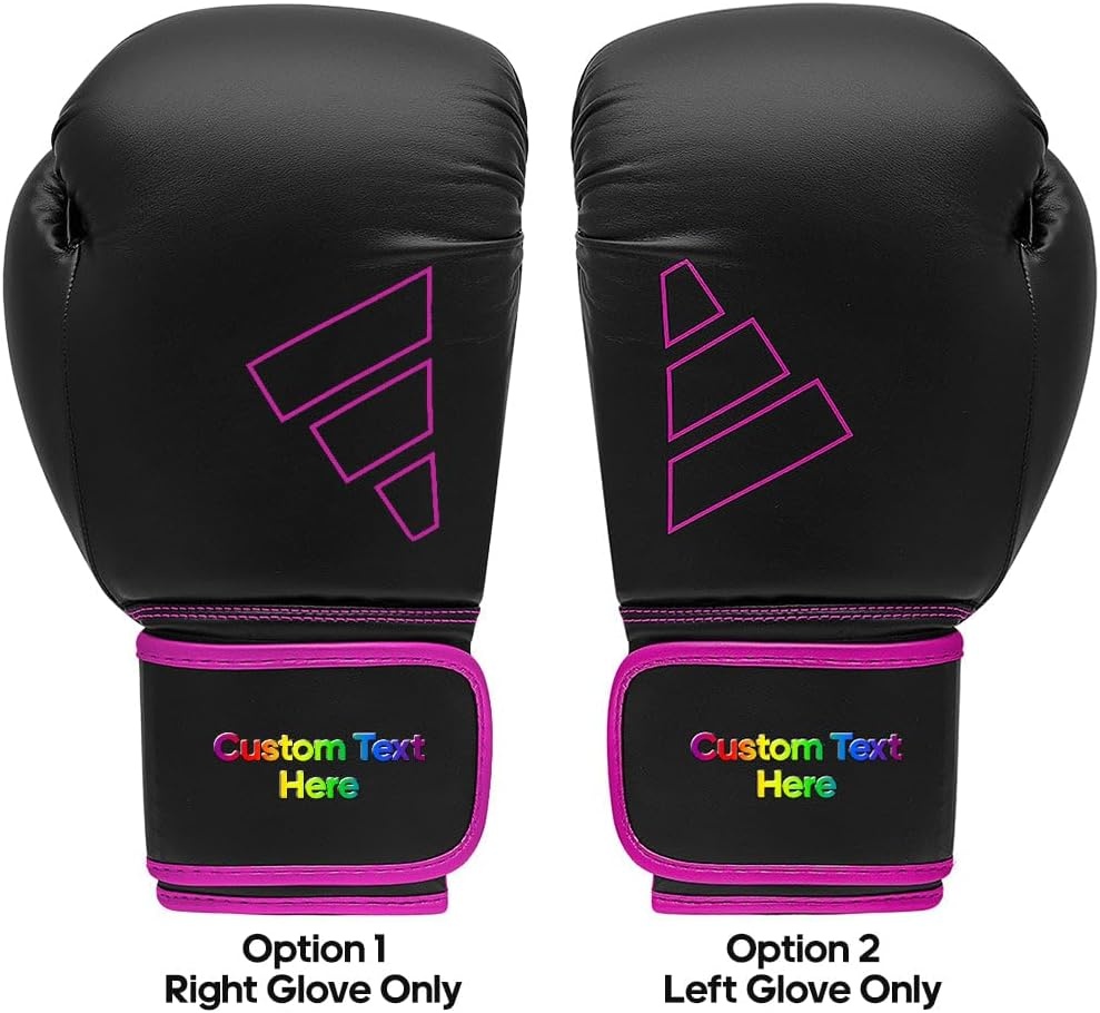 image:imageAdidas Custom Boxing Gloves Hybrid 80 for Boxing Kickboxing MMA Bag Training amp Fitness Custom Boxing Gloves for Gifts SouvenirsBlack Pink
