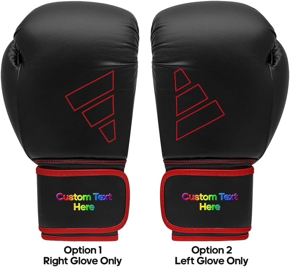 image:imageAdidas Custom Boxing Gloves Hybrid 80 for Boxing Kickboxing MMA Bag Training amp Fitness Custom Boxing Gloves for Gifts SouvenirsBlack Red
