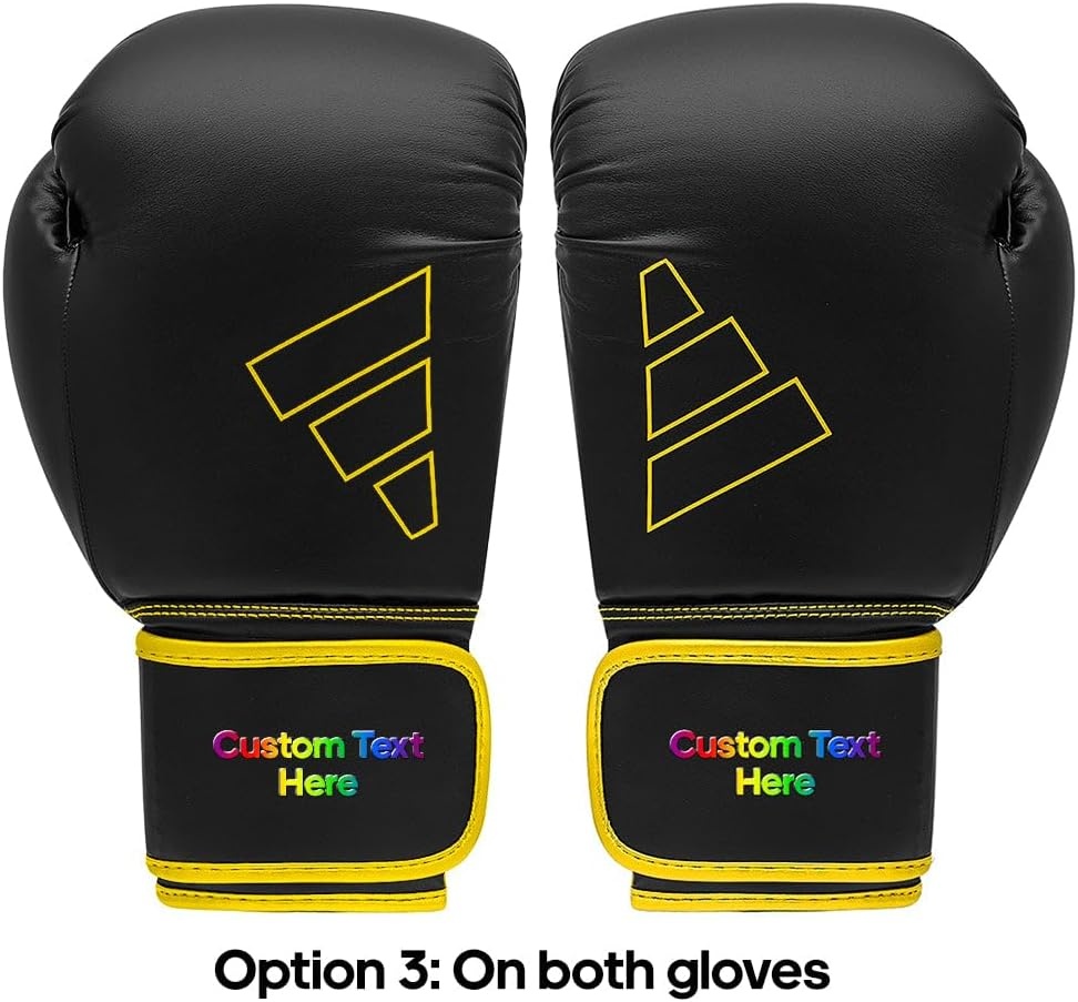 image:imageAdidas Custom Boxing Gloves Hybrid 80 for Boxing Kickboxing MMA Bag Training amp Fitness Custom Boxing Gloves for Gifts SouvenirsBlack Yellow