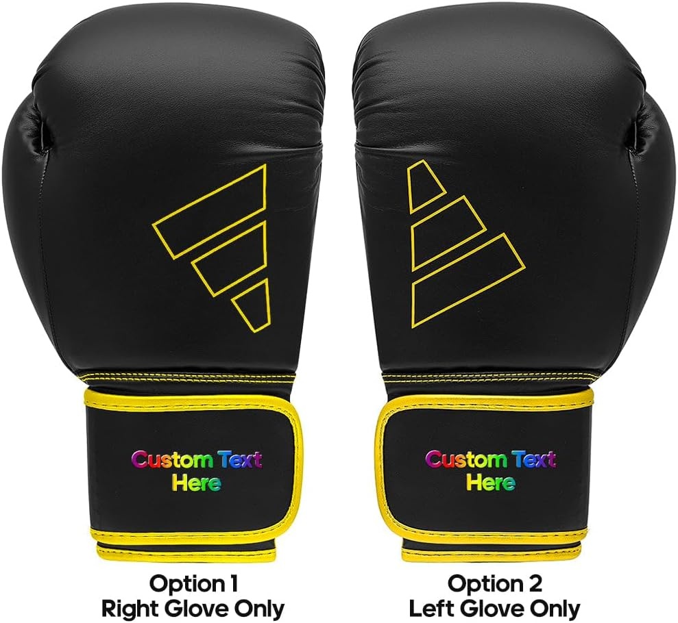 image:imageAdidas Custom Boxing Gloves Hybrid 80 for Boxing Kickboxing MMA Bag Training amp Fitness Custom Boxing Gloves for Gifts SouvenirsBlack Yellow