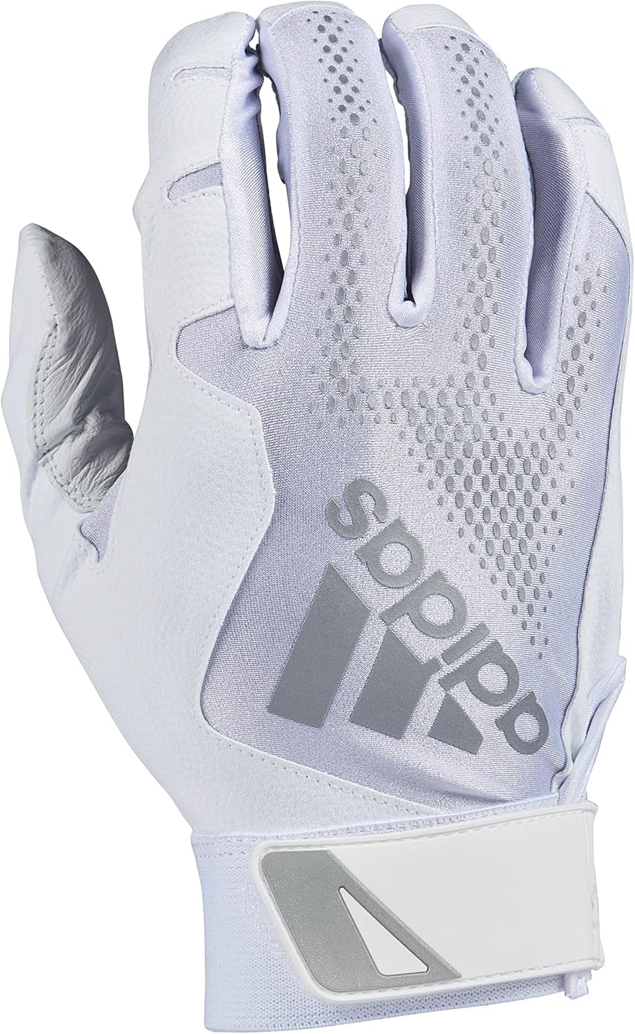 image:imageAdidas Diamond King 30 Leather Batting GloveWhiteSilver