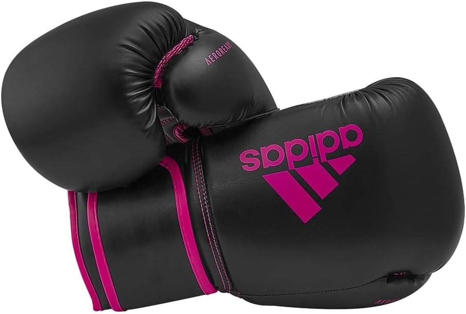 image:imageAdidas Hybrid 80 Boxing Gloves Adult Boxing Gloves for Men amp Women Heavy Bag Gloves Kickboxing Gloves for Women MMA Sparring Gloves Punching Bag Gloves for MenBlackShock Pink