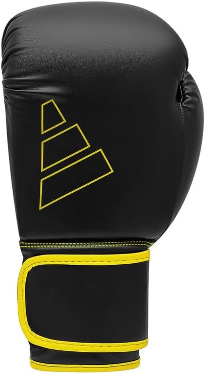 image:imageAdidas Hybrid 80 Boxing Gloves Adult Boxing Gloves for Men amp Women Heavy Bag Gloves Kickboxing Gloves for Women MMA Sparring Gloves Punching Bag Gloves for MenBlackYellow