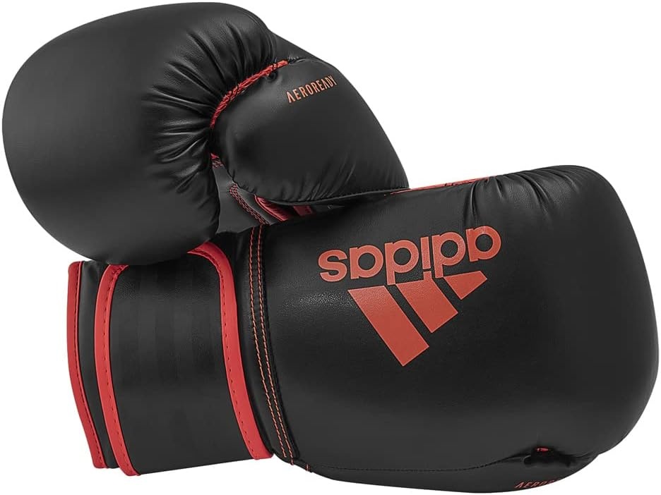 image:imageAdidas Hybrid 80 Boxing Gloves Adult Boxing Gloves for Men amp Women Heavy Bag Gloves Kickboxing Gloves for Women MMA Sparring Gloves Punching Bag Gloves for MenBlackRED