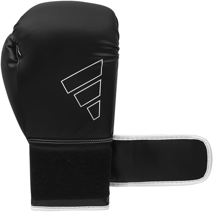 image:imageAdidas Hybrid 80 Boxing Gloves Adult Boxing Gloves for Men amp Women Heavy Bag Gloves Kickboxing Gloves for Women MMA Sparring Gloves Punching Bag Gloves for MenBlackWhite