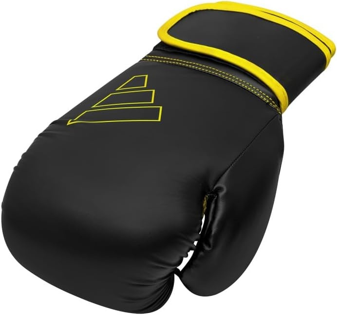 image:imageAdidas Hybrid 80 Boxing Gloves Adult Boxing Gloves for Men amp Women Heavy Bag Gloves Kickboxing Gloves for Women MMA Sparring Gloves Punching Bag Gloves for MenBlackYellow
