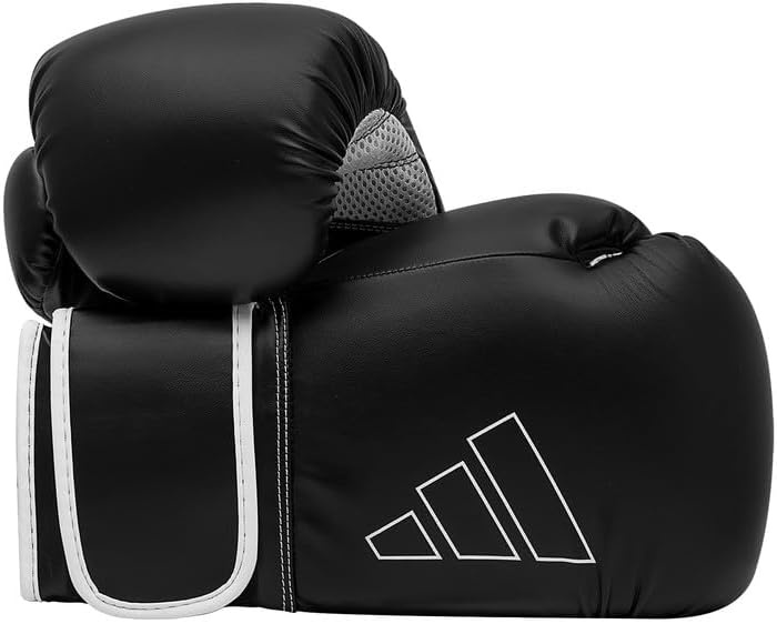 image:imageAdidas Hybrid 80 Boxing Gloves Adult Boxing Gloves for Men amp Women Heavy Bag Gloves Kickboxing Gloves for Women MMA Sparring Gloves Punching Bag Gloves for MenBlackWhite