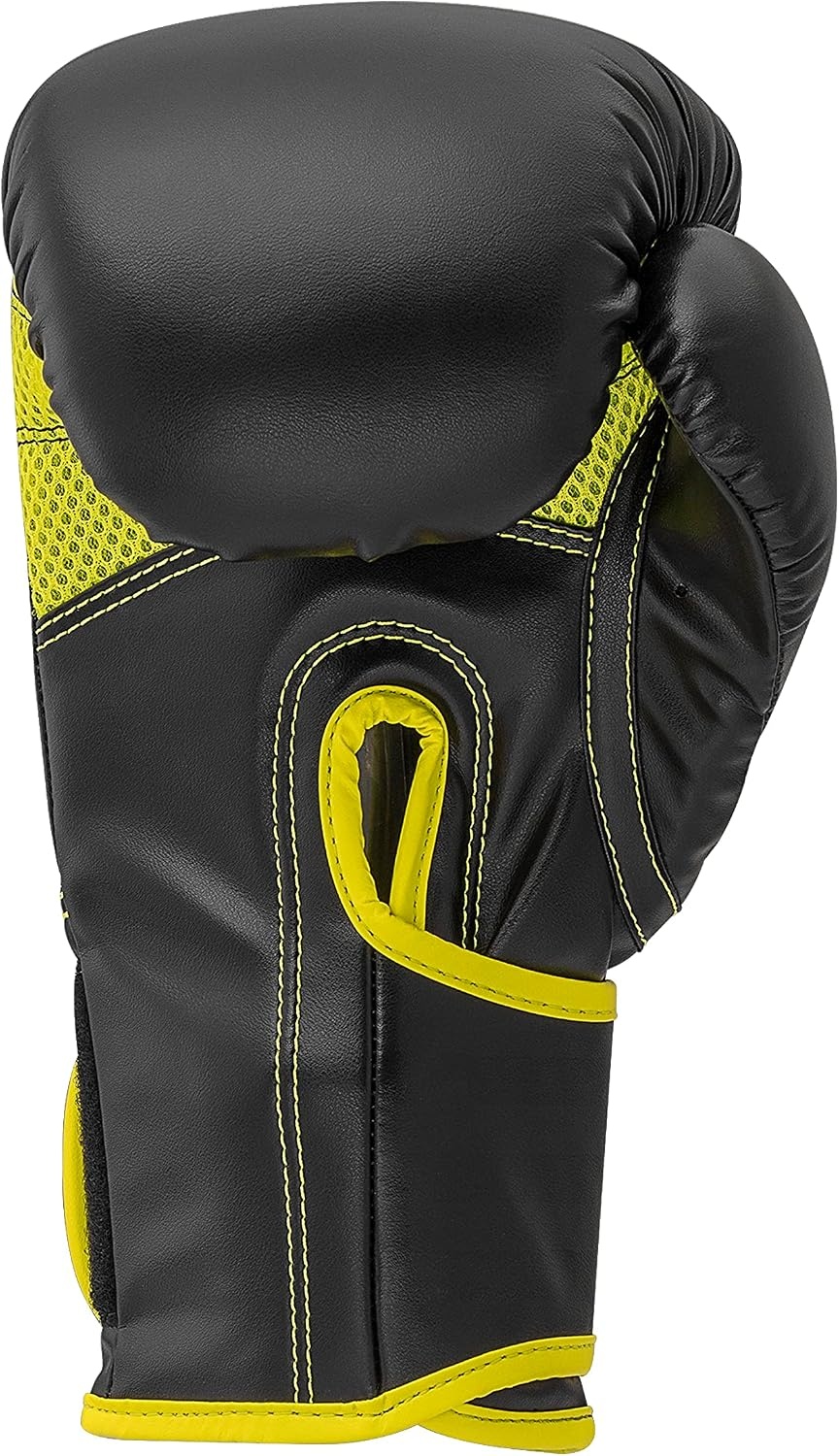 image:imageAdidas Hybrid 80 Boxing Gloves Adult Boxing Gloves for Men amp Women Heavy Bag Gloves Kickboxing Gloves for Women MMA Sparring Gloves Punching Bag Gloves for MenBlackYellow