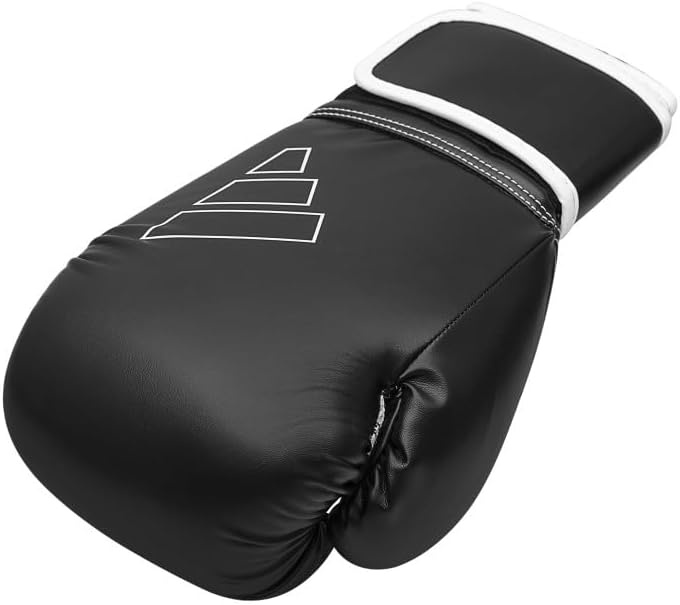 image:imageAdidas Hybrid 80 Boxing Gloves Adult Boxing Gloves for Men amp Women Heavy Bag Gloves Kickboxing Gloves for Women MMA Sparring Gloves Punching Bag Gloves for MenBlackWhite