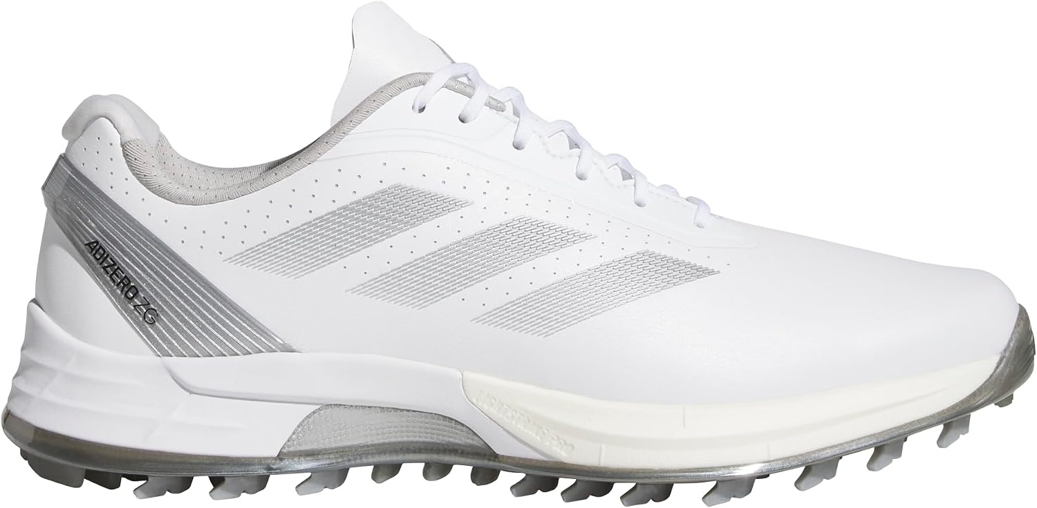 image:imageAdidas Mens Adizero Zg Spikeless Golf ShoesFootwear WhiteGrey ThreeSilver Metallic