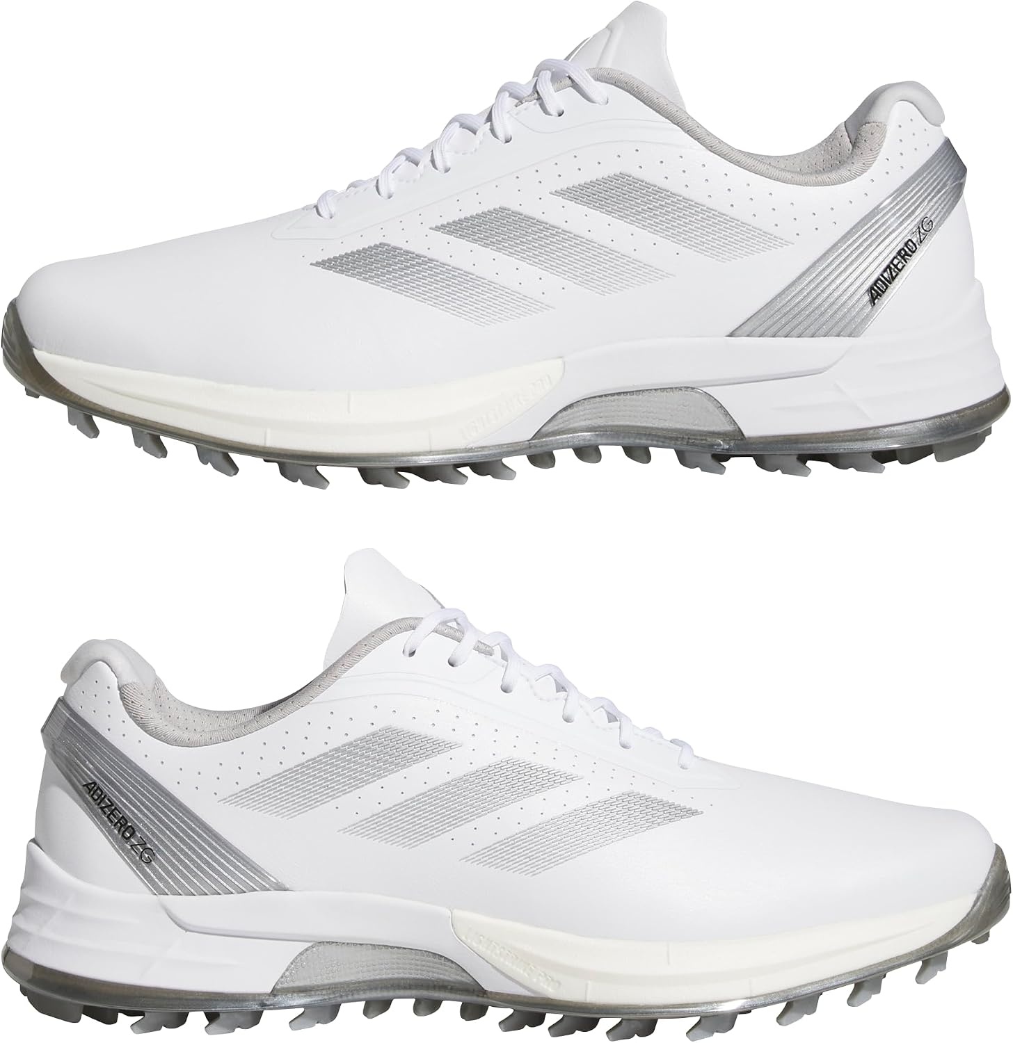 image:imageAdidas Mens Adizero Zg Spikeless Golf ShoesFootwear WhiteGrey ThreeSilver Metallic
