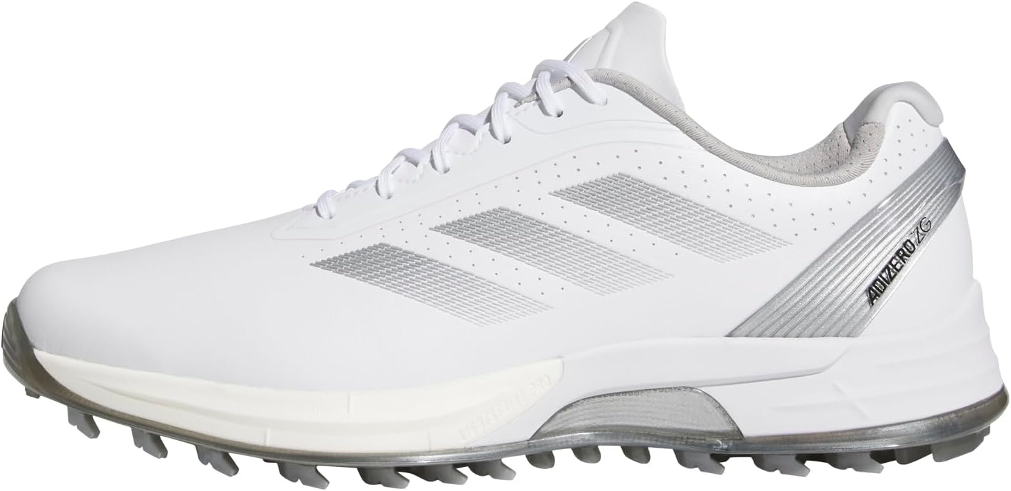 image:imageAdidas Mens Adizero Zg Spikeless Golf ShoesFootwear WhiteGrey ThreeSilver Metallic