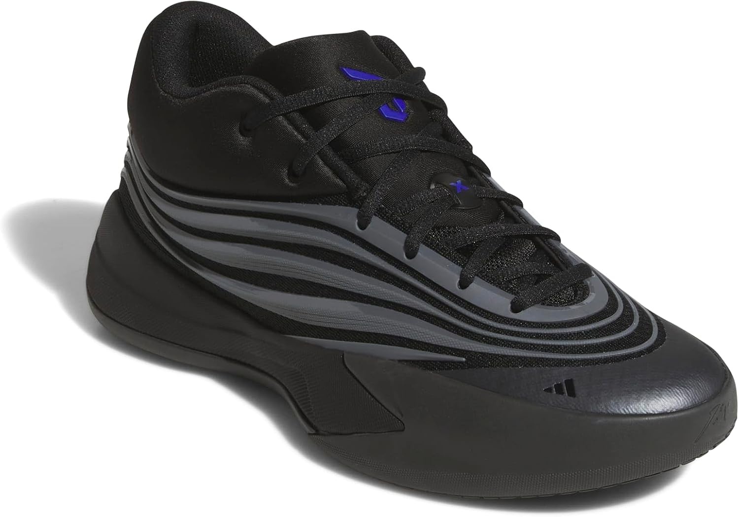 image:imageAdidas UnisexAdult Dame X BasketballBlackIron MetallicLucid Blue