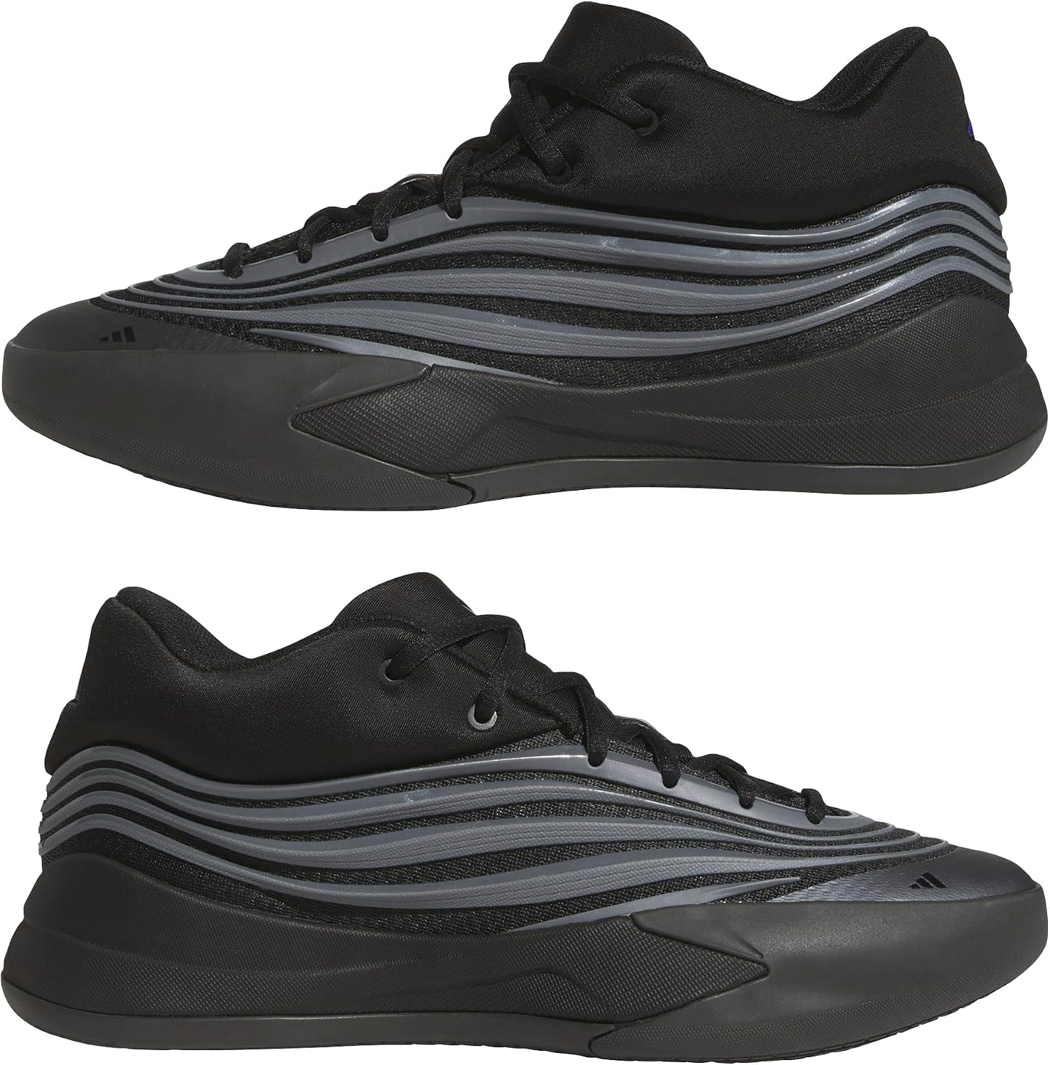 image:imageAdidas UnisexAdult Dame X BasketballBlackIron MetallicLucid Blue