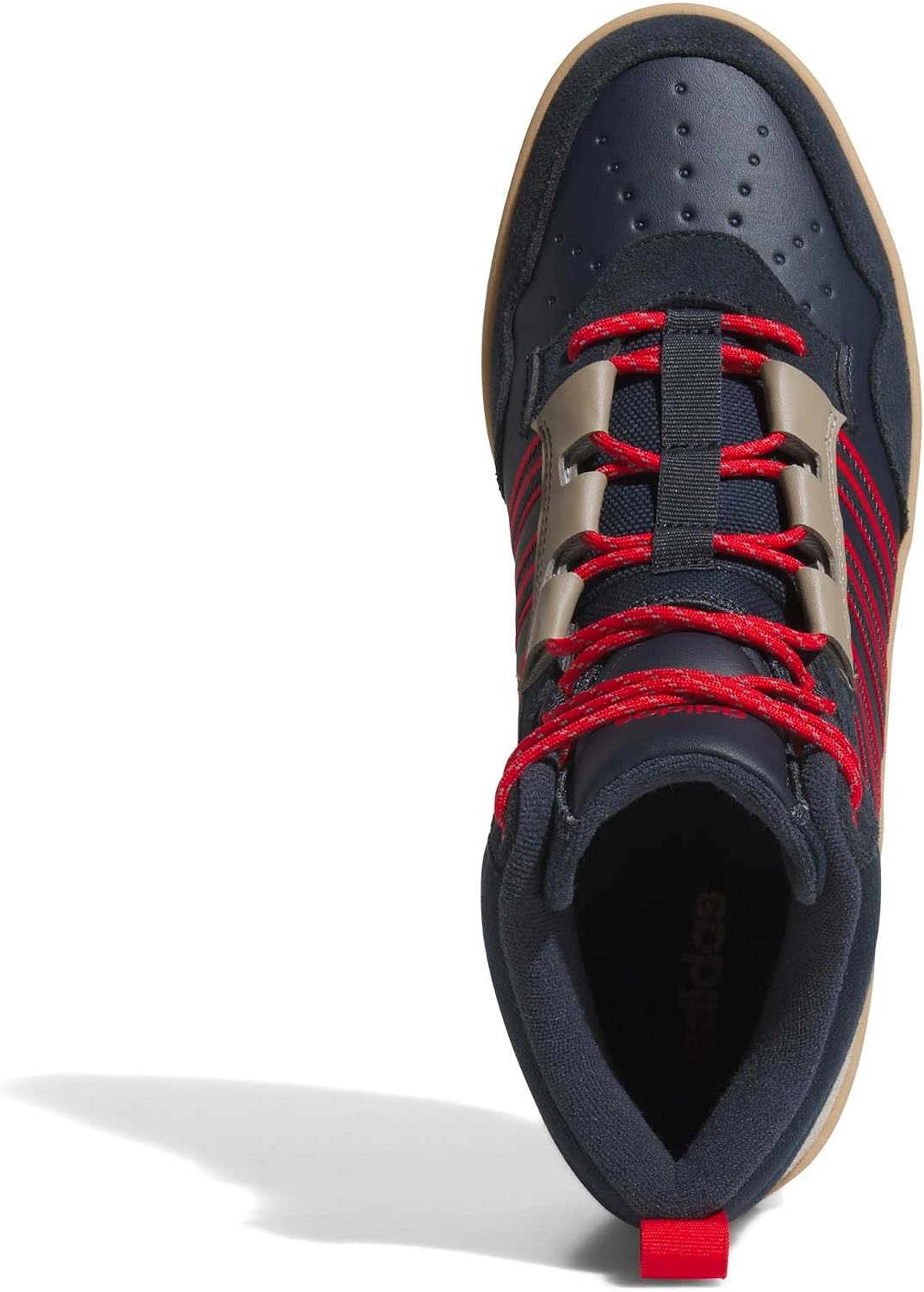 image:imageAdidas UnisexAdult Hoops 40 Mid TopAurora InkBetter ScarletGum